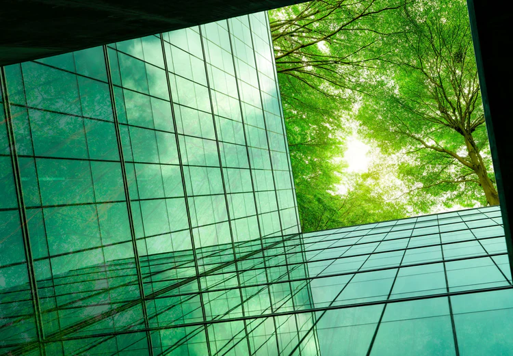 Gebaude mit glass